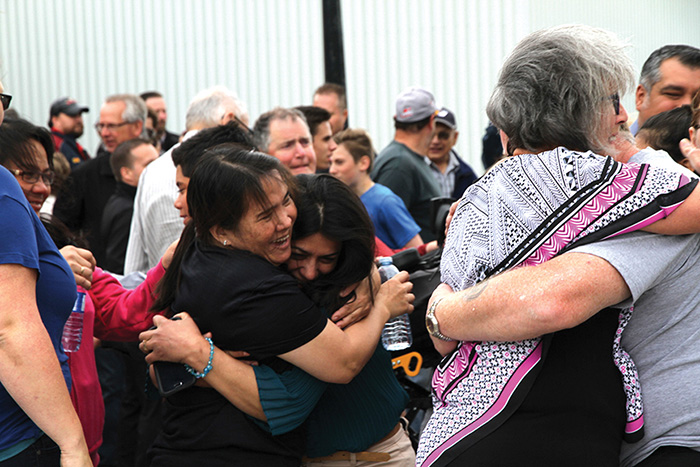 People were literally dancing and crying in the street when it was announced that the Santos-Cardoza family could stay in Moosomin.